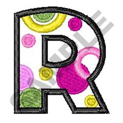 Upper Case R - 4x4 case beginner-friendly embroidery design for decorative pillow covers