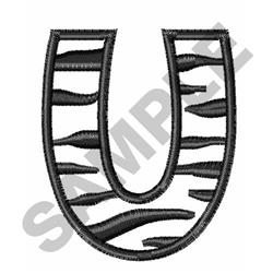 case quick stitch machine embroidery - Upper Case U perfect for patchwork quilt blocks