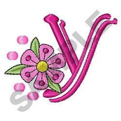 quick stitch case machine embroidery pattern - UPPER CASE Y for decorative pillow covers