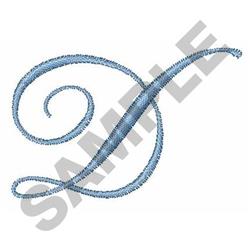 Wedding Script Font D - 5x7 font beginner-friendly embroidery design for cute baby onesies