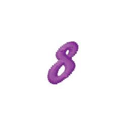 quick stitch monogram machine embroidery pattern - Monogram 8 for Birthday Banners