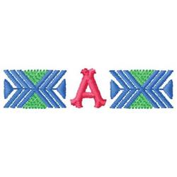 monogram quick stitch machine embroidery - Monogram A perfect for Baby Clothes