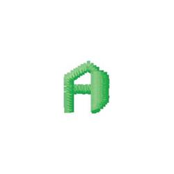 quick stitch monogram machine embroidery pattern - Monogram A for reusable tote bags