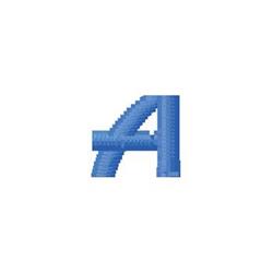 monogram quick stitch machine embroidery - Monogram A for decorative pillow covers