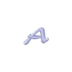 quick stitch monogram machine embroidery pattern - Monogram A for kitchen tea towels