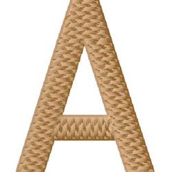 quick stitch monogram machine embroidery pattern - Monogram A for decorative pillow covers