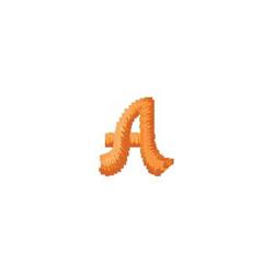 Monogram A - 4x4 monogram quick stitch embroidery design for decorative pillow covers