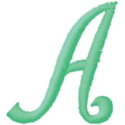 monogram quick stitch machine embroidery - Monogram A for decorative pillow covers