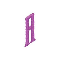 Monogram A - 4x4 monogram quick stitch embroidery design for decorative pillow covers