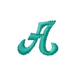 Monogram A - 4x4 monogram quick stitch embroidery design for decorative pillow covers