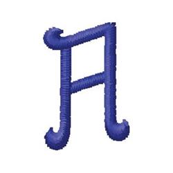quick stitch monogram machine embroidery pattern - Monogram A for Baby Blankets
