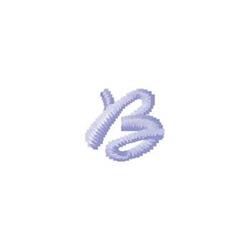 monogram quick stitch machine embroidery - Monogram B for patchwork quilt blocks