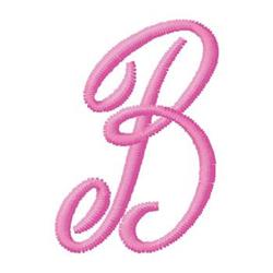 Monogram B - 4x4 monogram quick stitch embroidery design for patchwork quilt blocks