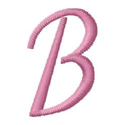 Monogram B - 4x4 monogram quick stitch machine embroidery design for cute baby onesies