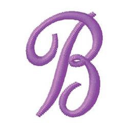 quick stitch monogram machine embroidery pattern - Monogram B for kitchen tea towels