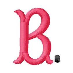 monogram quick stitch machine embroidery - Monogram B perfect for kitchen tea towels