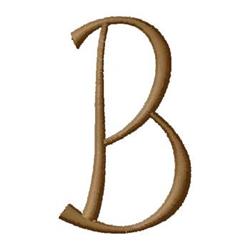 Monogram B - 4x4 monogram quick stitch machine embroidery design for kitchen tea towels