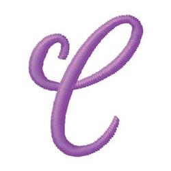 monogram quick stitch machine embroidery - Monogram C for decorative pillow covers
