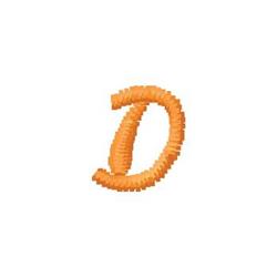 quick stitch monogram machine embroidery pattern - Monogram D for reusable tote bags