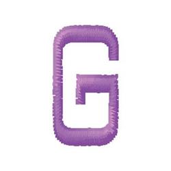 monogram quick stitch machine embroidery - Monogram G perfect for reusable tote bags