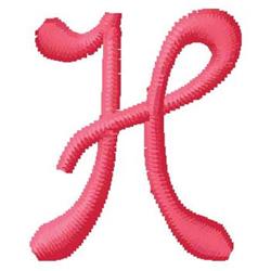 monogram quick stitch machine embroidery - Monogram H for patchwork quilt blocks