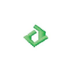 quick stitch monogram machine embroidery pattern - Monogram J for decorative pillow covers