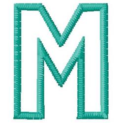 monogram quick stitch machine embroidery - Monogram M perfect for Baby Blankets
