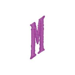 Monogram M - 4x4 monogram quick stitch machine embroidery design for reusable tote bags