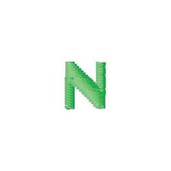 monogram quick stitch machine embroidery - Monogram N for Anniversary Banners