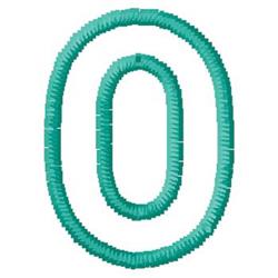 quick stitch monogram machine embroidery pattern - Monogram O for kitchen aprons