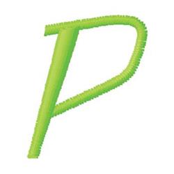 Monogram P - 4x4 monogram quick stitch machine embroidery design for Event Banners