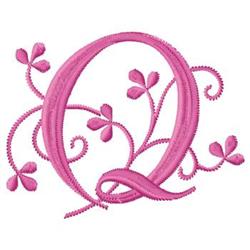 Monogram Q - 4x4 monogram beginner-friendly embroidery design for reusable tote bags