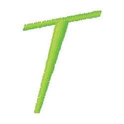 quick stitch monogram machine embroidery pattern - Monogram T for Custom Labels