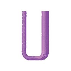 quick stitch monogram machine embroidery pattern - Monogram U for Educational Materials