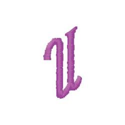 monogram quick stitch machine embroidery - Monogram U perfect for cute baby onesies