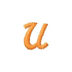 Monogram U - 4x4 monogram quick stitch machine embroidery design for cute baby onesies