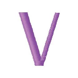 monogram quick stitch machine embroidery - Monogram V perfect for Pillow Cases