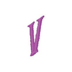 Monogram V - 4x4 monogram quick stitch machine embroidery design for kitchen aprons