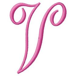 monogram quick stitch machine embroidery - Monogram V perfect for kitchen aprons