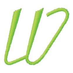 quick stitch monogram machine embroidery pattern - Monogram W for Custom Apparel