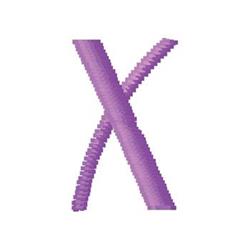 quick stitch monogram machine embroidery pattern - Monogram X for Baby Blankets