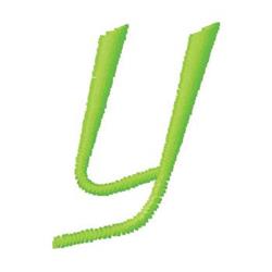 Monogram Y - 4x4 monogram quick stitch embroidery design for decorative pillow covers