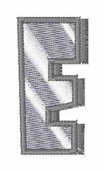 quick stitch butcher machine embroidery pattern - Butchers E for decorative pillow covers