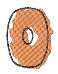 Coloring Book Zero - 4x4 zero quick stitch embroidery design for cute baby onesies