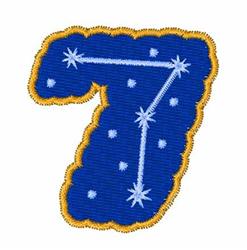 Constellation Font 7 - 4x4 star quick stitch embroidery design for reusable tote bags