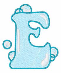 beginner-friendly bubble machine embroidery pattern - Floating Bubbles E for cute baby onesies