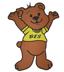 detailed bear machine embroidery pattern - Bear Mascot perfect for reusable tote bags