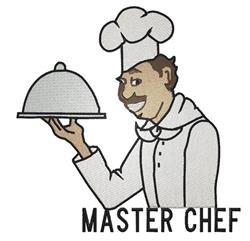 chef detailed machine digital embroidery - Master Chef perfect for kitchen aprons