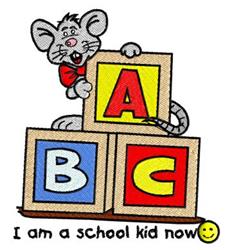School Kid - 5x7 kid detailed machine embroidery design perfect for Kids Backpacks