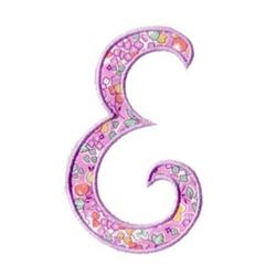 quick stitch design applique machine embroidery pattern - Applique E for decorative pillow covers